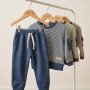 CONJUNTO DARLON RAYADO BUZO C/ BOLSILLO + PANTALON T. 2 AL 6