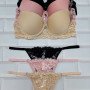 CONJUNTO TAZA SOFT MICROFIBRA C/ PUNTILLA COLALES 