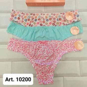 PACK X3 COLALESS ESTAMPADA