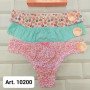PACK X3 COLALESS ALGODON/LYCRA ESTAMPADA T.UNICO