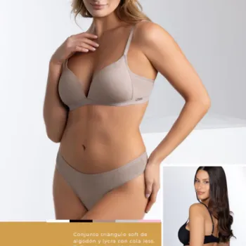 CONJUNTO TRIANGULO SOFT ALGODON/LYCRA COLALESS T.105AL110.