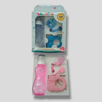 SET CAJA MAMADERA TRANSLUCIDA CON ACCESORIOS 