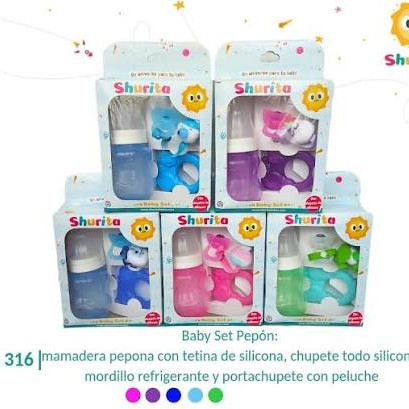 SET CAJA MAMADERA PEPONA CON ACCESORIOS