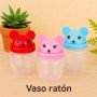VASO ANTIDERRAME RATON CON PAJITA 