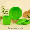 SET PLATA VASO Y JABONERA