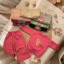 CONJUNTO ALGODON FRIZADO BEBA (BUZO CON ESTAMPA Y PALAZO  PINZA) T:2 AL 6