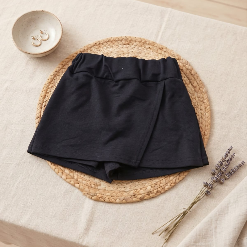 SHORT POLLERA AZUL COELGIAL RUSTICO