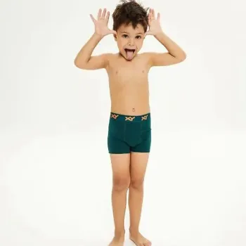 BOXER LISO NIÑO ALGODON Y LYCRA T.2AL14