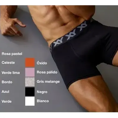 BOXER LISO HOMBRE ALGODON/LYCRA TS.AL3XL