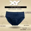 SLIP HOMBRE ALGODON/LYCRA LISO T.SAL3XL