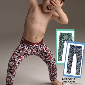 BOXER LARGO NIñO ESTAMPADO ALGODON/LYCRA T.2AL14