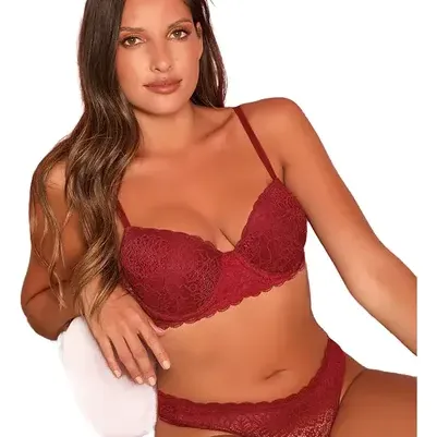 CONJUNTO TAZA SOFT PUNTILLA Y COLALESS T.100AL115