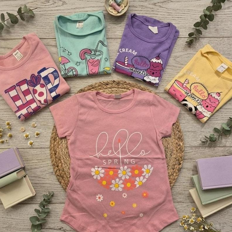 REMERA NENA C/ ESTAMP. M/C VARIAS