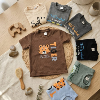 REMERA BEBE Y BEBA M/C VARIAS