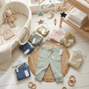 PANTALON PANAL DE ALGODON BEBE T. 0 AL 2