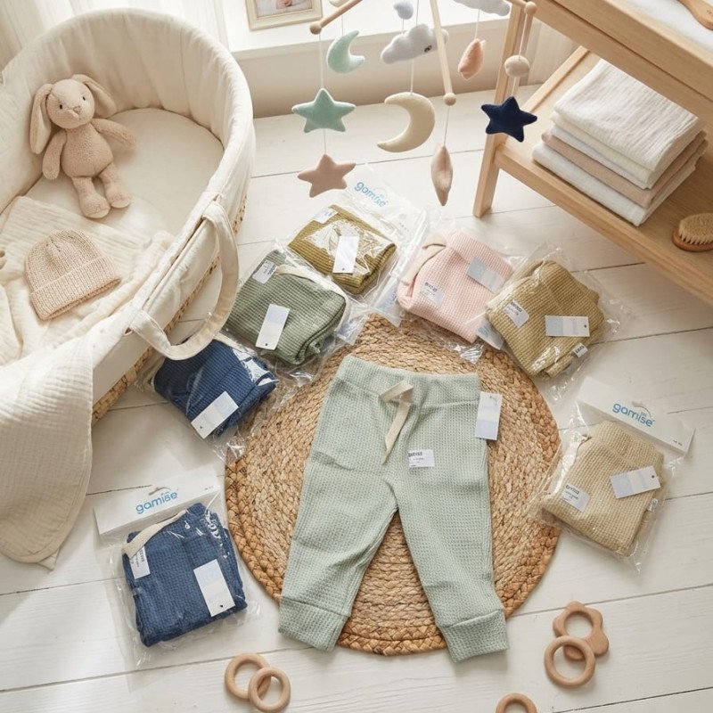 PANTALON PANAL DE ALGODON BEBE T. 0 AL 2