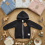 CAMPERA RUSTICA LISA CON CAPUCHA Y BOLSILLOS BEBE/A T:1AL4