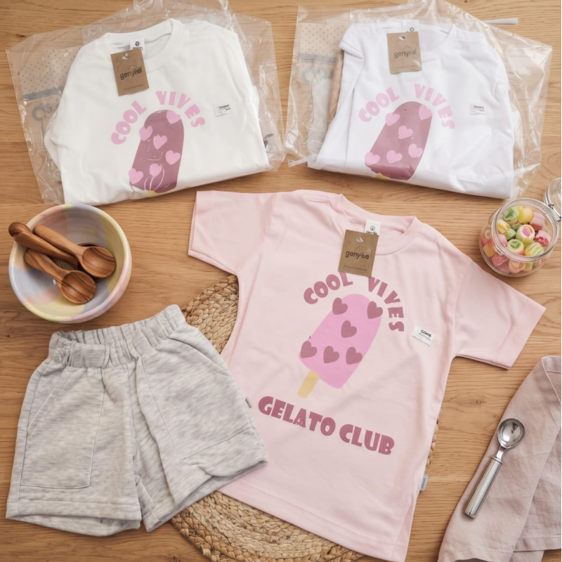 CONJUNTO NENA REMERA + SHORT RUSTICO T.2 AL 8