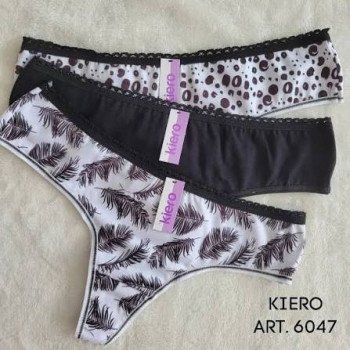 CULOTTE LES ALGODON/LYCRA ESTAMPADA T.1AL4