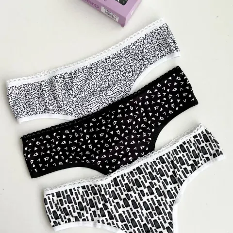 CULOTE LESS ALGODON/LYCRA ESTAMPADA T.1AL4