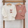 REMERA BEBA M/L DOBLE ESTAMPA