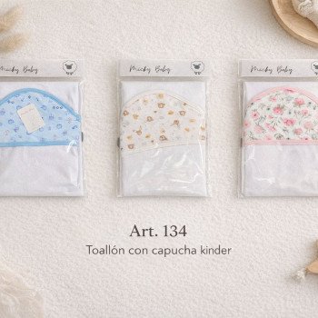 TOALLON C/CAPUCHA ESTAMPADA