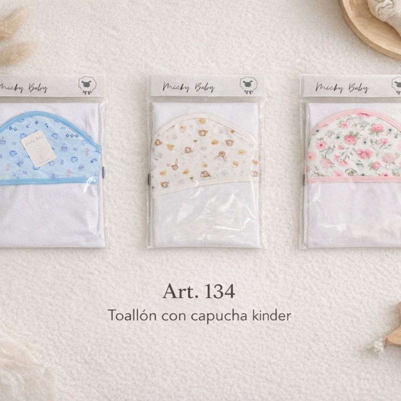 TOALLON C/CAPUCHA ESTAMPADA