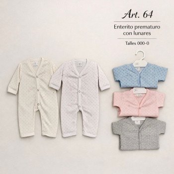 ENTERITO INTERLOCK ESTAMPADO BEBE Y BEBA