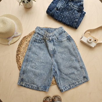 BERMUDA NENA JEANS C/Y SON BRILLOS OVER T.4 AL 16