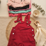 JARDINERO BEBE CORTO GABARDINA Y JEANS 