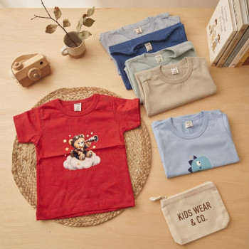 REMERA BEBE Y BEBA C/ ESTAMPA M/C T.2 AL 6